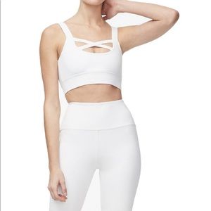 Cross front sports bra by good American